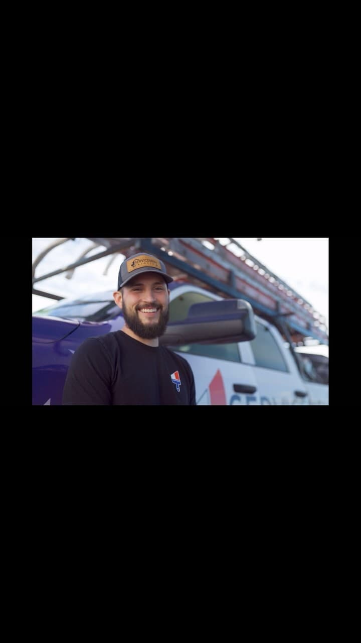 Owner Portrait Company Hat Logo Truck Ladders